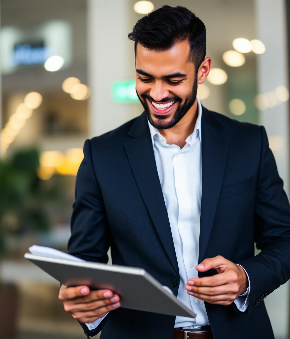 Especialista bancário conferindo o rating do cliente